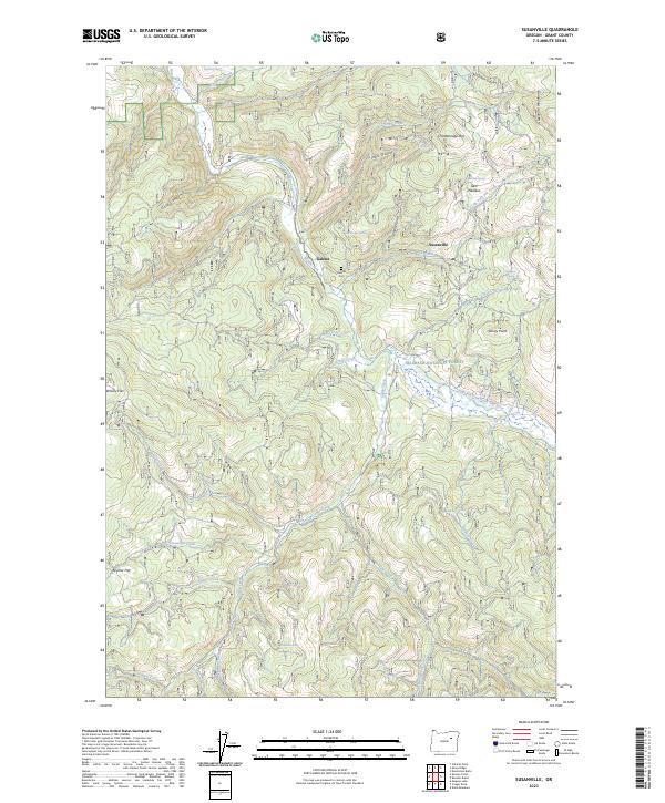 Susanville topographic map thumbnail