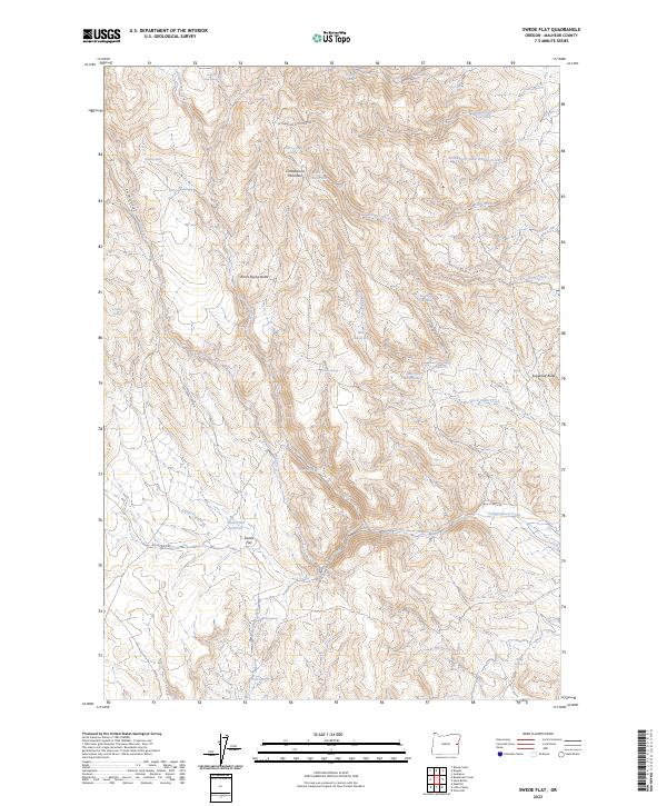 Swede Flat 2023 topographic map thumbnail