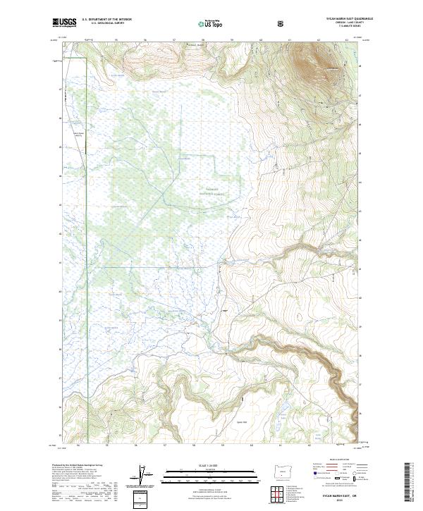 Sycan Marsh East 2023 topographic map thumbnail