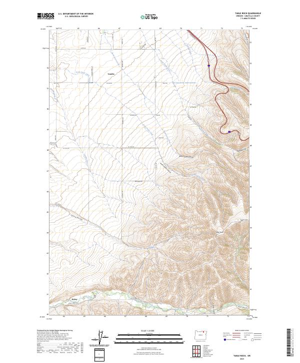 Table Rock 2023 topographic map thumbnail
