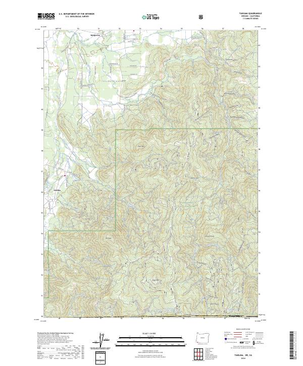 Takilma topographic map thumbnail