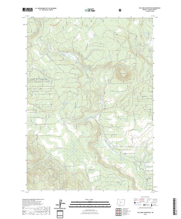 Tea Table Mountain 2024 topographic map thumbnail