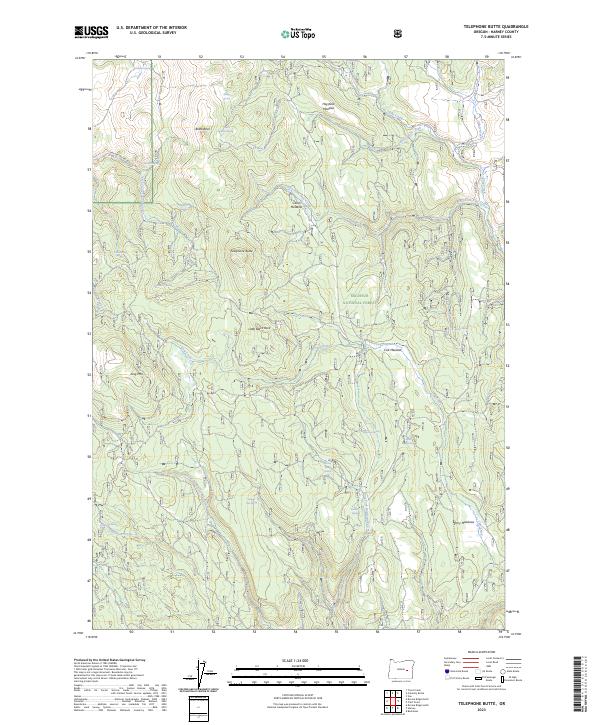 Telephone Butte 2023 topographic map thumbnail