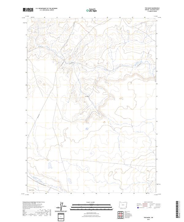 The Basin 2023 topographic map thumbnail
