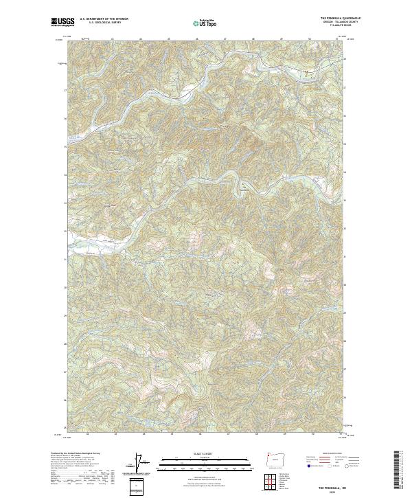 The Peninsula topographic map thumbnail