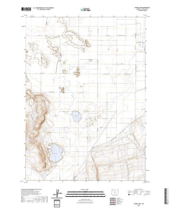 Thorn Lake 2023 topographic map thumbnail