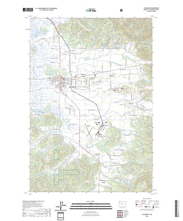 Tillamook 2024 topographic map thumbnail