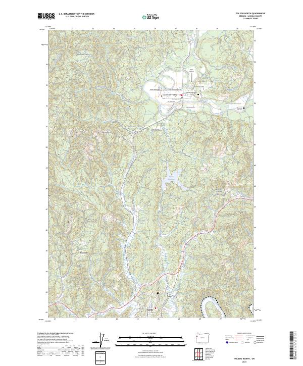 Toledo North topographic map thumbnail