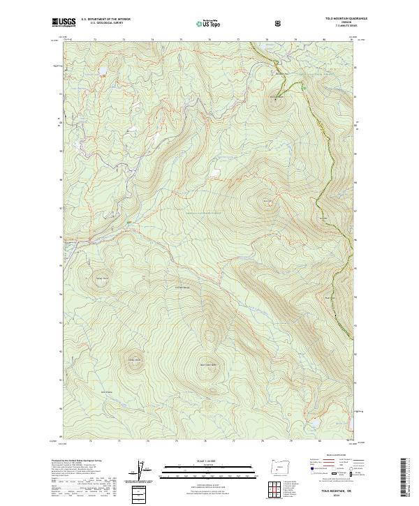 Tolo Mountain topographic map thumbnail