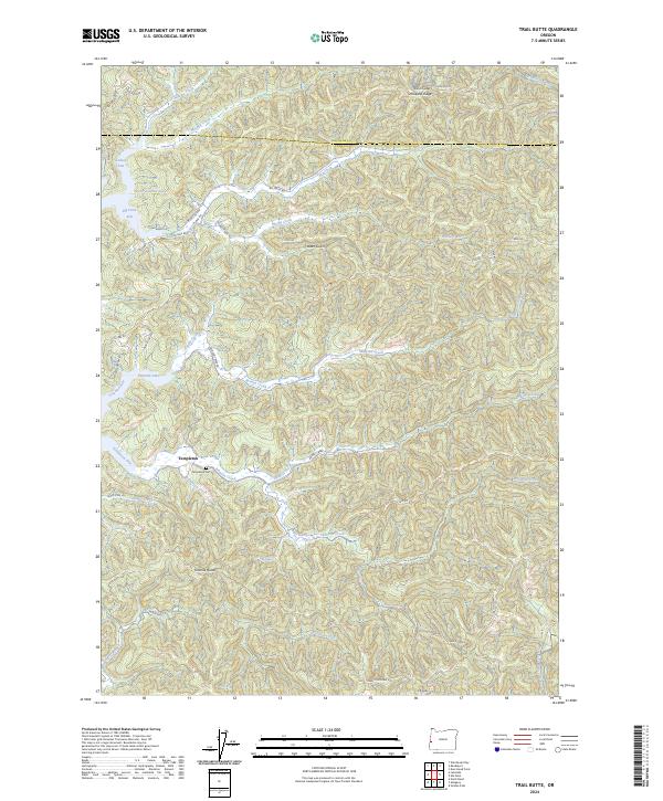 Trail Butte 2024 topographic map thumbnail