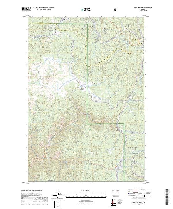 Trout Meadows 2024 topographic map thumbnail
