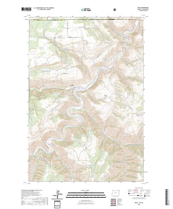 Troy 2023 topographic map thumbnail