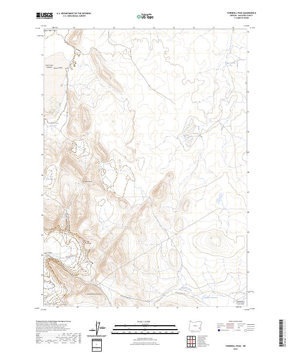 Turnbull Peak 2024 topographic map thumbnail
