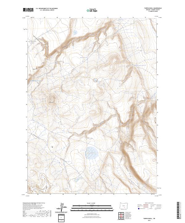 Turpin Knoll topographic map thumbnail