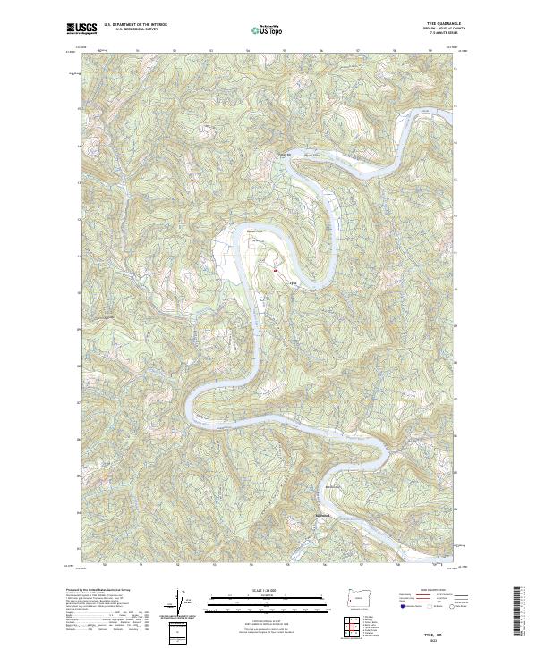 Tyee 2023 topographic map thumbnail