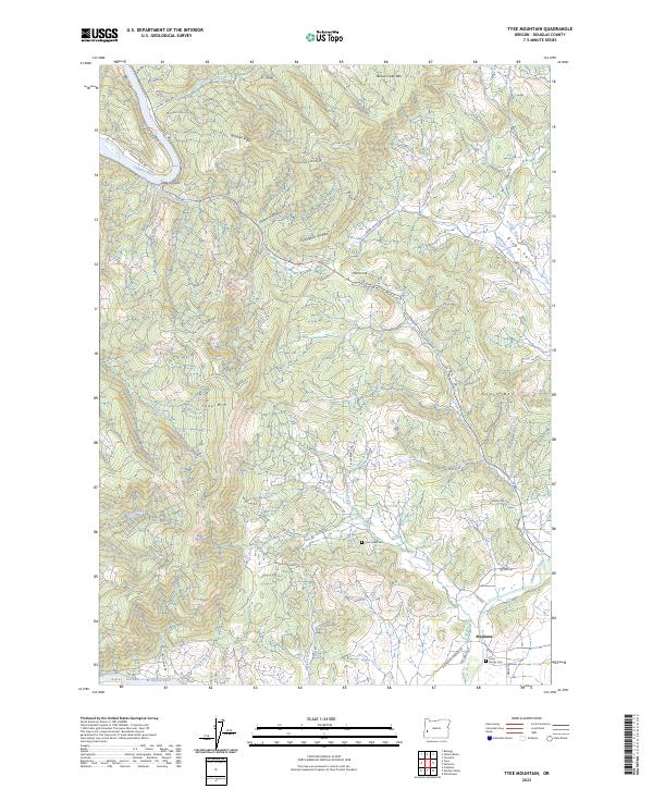 Tyee Mountain 2023 topographic map thumbnail