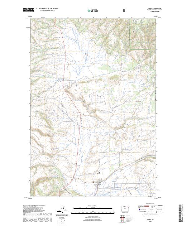 Ukiah 2024 topographic map thumbnail