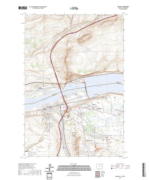 Umatilla 2024 topographic map preview