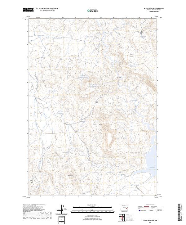 Upton Mountain 2023 topographic map thumbnail