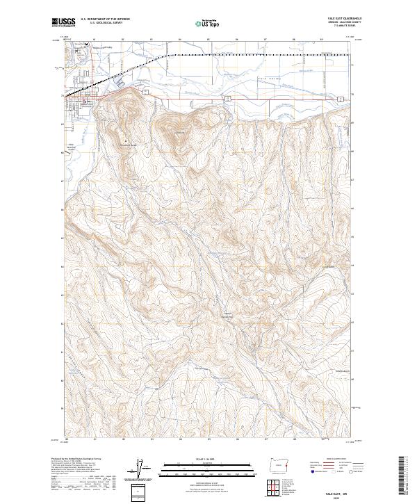 Vale East topographic map thumbnail
