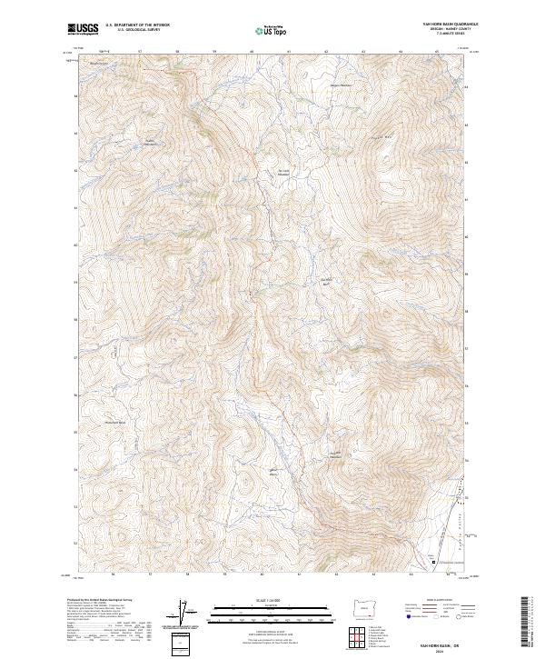 Van Horn Basin topographic map thumbnail