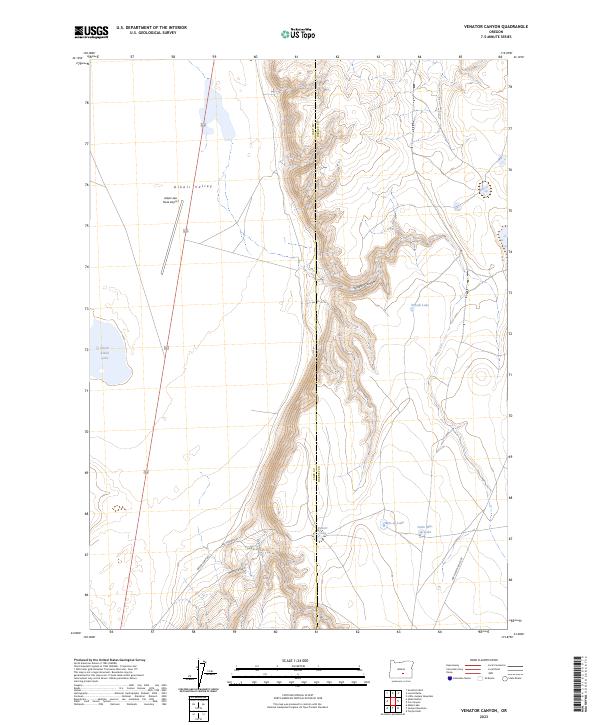Venator Canyon topographic map thumbnail