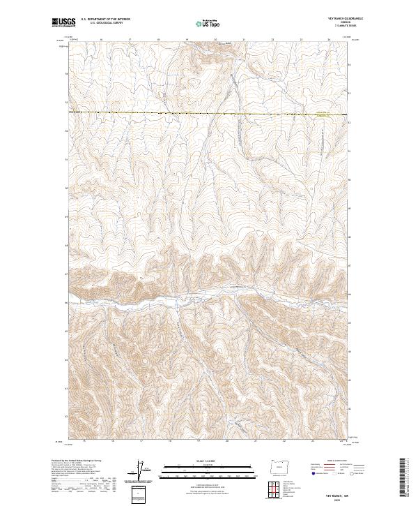 Vey Ranch topographic map thumbnail