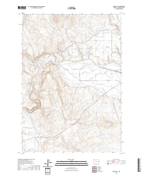 Vines Hill 2023 topographic map thumbnail