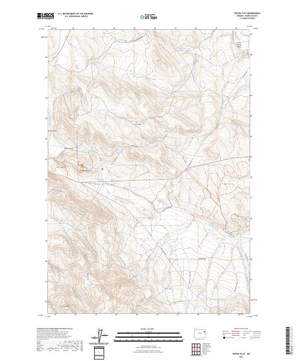 Virtue Flat 2023 topographic map thumbnail