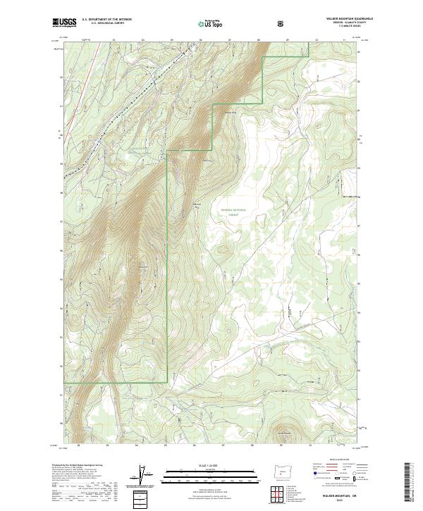 Walker Mountain 2023 topographic map thumbnail