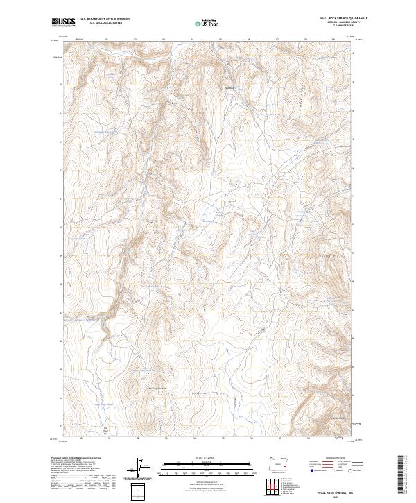 Wall Rock Springs topographic map thumbnail