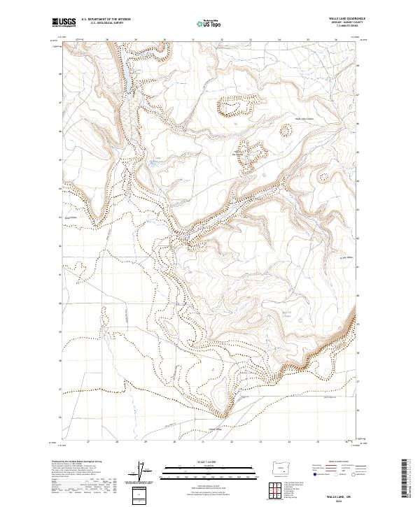 Walls Lake 2024 topographic map thumbnail