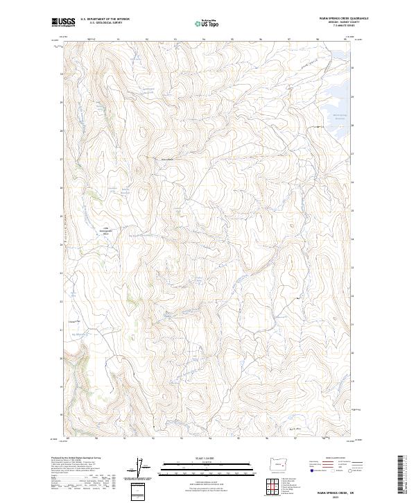 Warm Springs Creek topographic map thumbnail