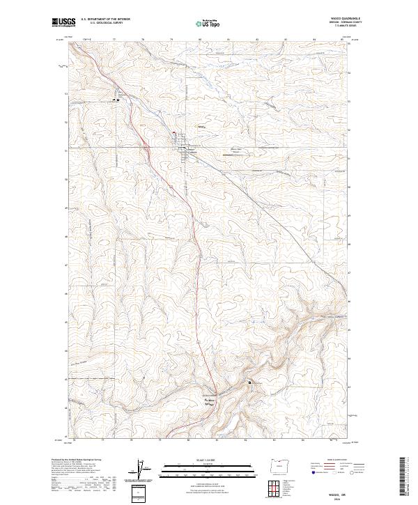 Wasco 2024 topographic map thumbnail