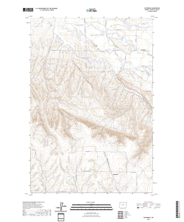 Waterman 2023 topographic map thumbnail