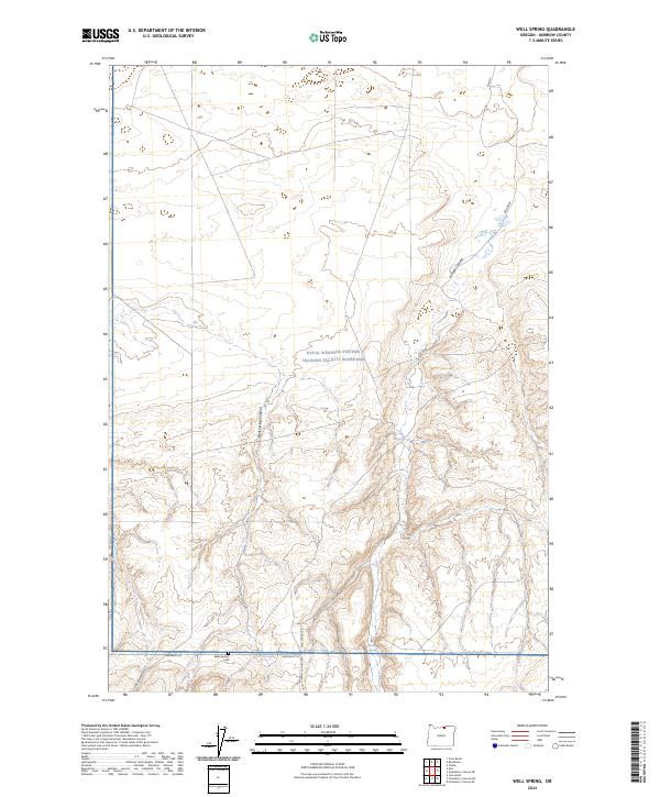 Well Spring topographic map thumbnail