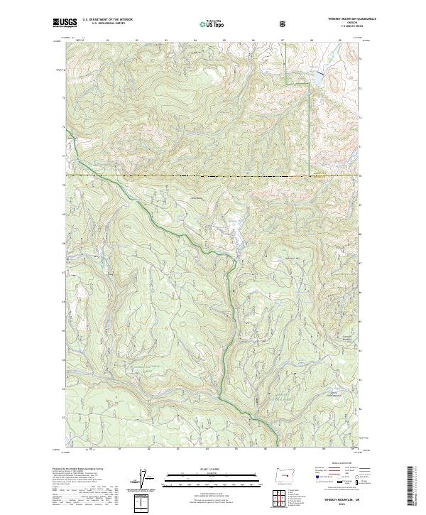 Whiskey Mountain 2023 topographic map thumbnail