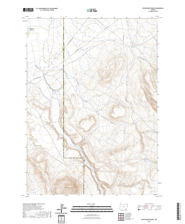Whitehorse Ranch topographic map thumbnail
