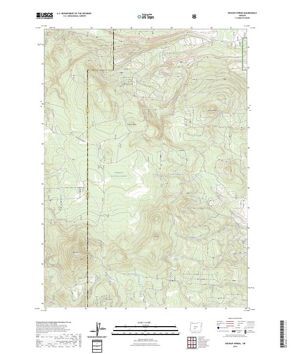 Wickiup Spring topographic map thumbnail