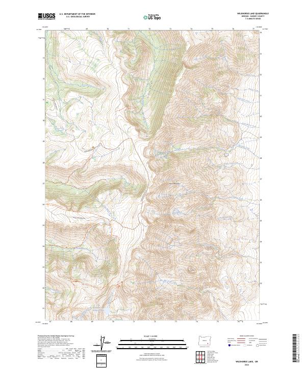 Wildhorse Lake topographic map thumbnail