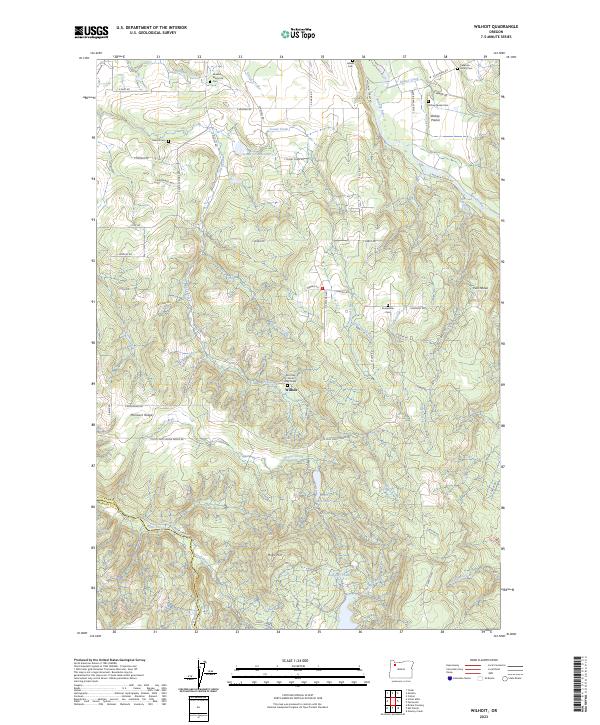Wilhoit 2023 topographic map thumbnail