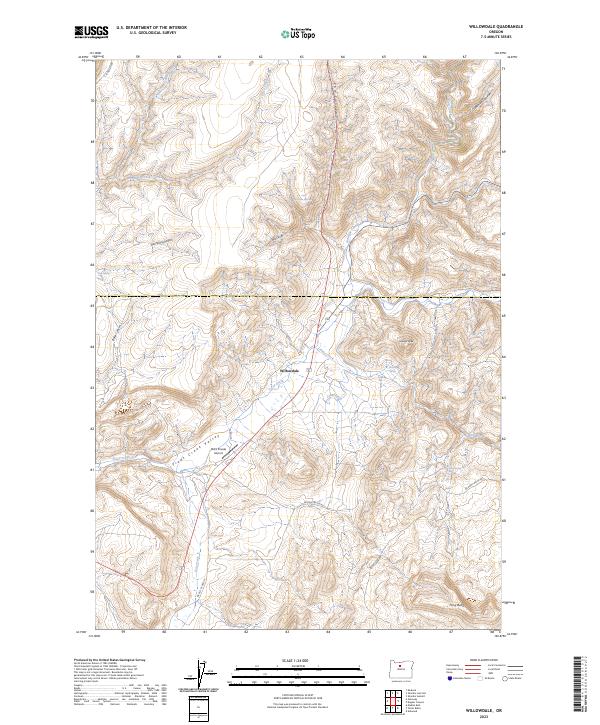 Willowdale 2023 topographic map thumbnail