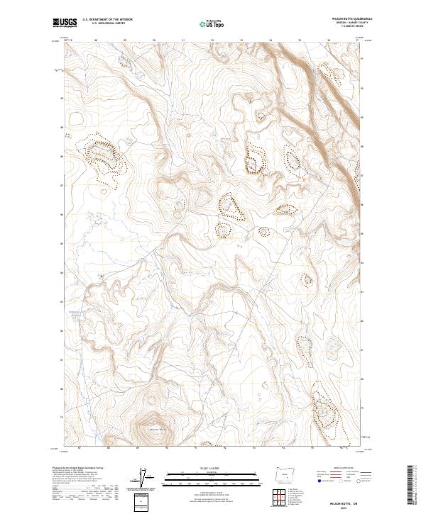 Wilson Butte 2023 topographic map thumbnail