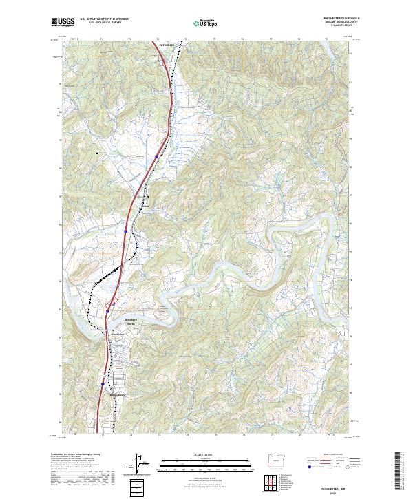 Winchester 2023 topographic map thumbnail