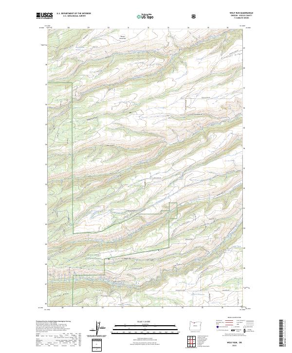Wolf Run 2023 topographic map thumbnail