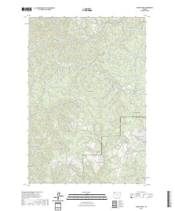 Woods Point 2024 topographic map thumbnail