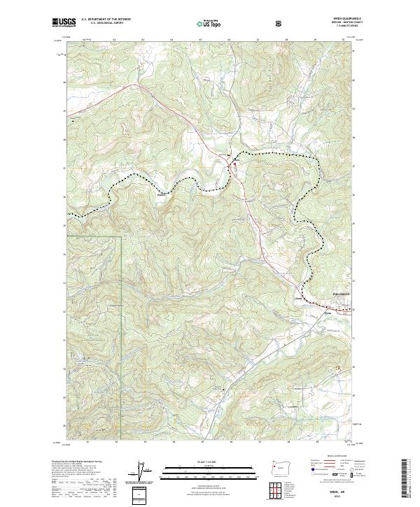 Wren 2023 topographic map thumbnail