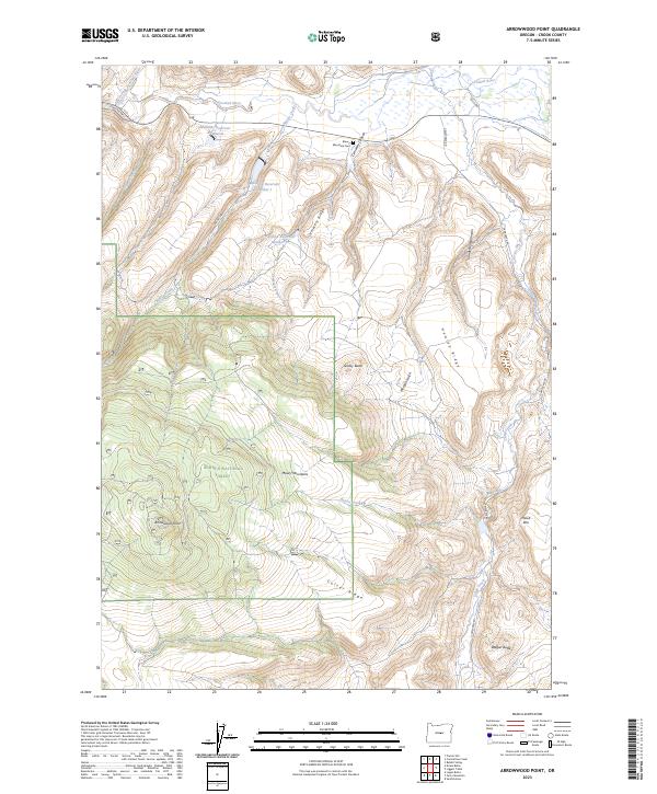 Arrowwood Point topographic map thumbnail