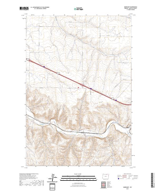 Barnhart topographic map thumbnail