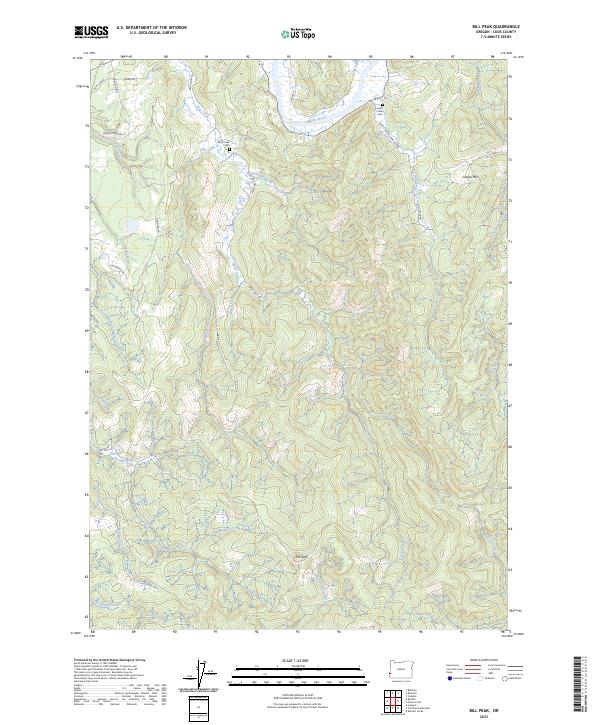 Bill Peak topographic map thumbnail
